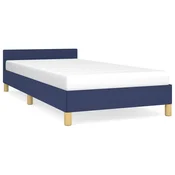 Vidaxl Posteljni okvir z vzglavjem brez vzmetnice 100x200 cm blago