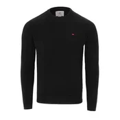 shumee Moški črni pulover Lee Cooper, dolgi rokavi, okrogel izrez, velikost XXL