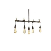 RUSTIK 57 LUSTER P0137-5 92/107 5*E27 rustik crna