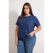 Trendyol Curve Ženska majica Tbbss24Bf00029, Plava