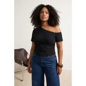 Trendyol Curve Ženska bluza Tbbss26Af00088, Crna