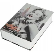 Korbi Kovinska Knjiga Sev MARILYN za Denar Skryti