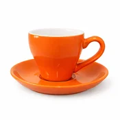 Biebri skodelica s krožničkom Tulip, 180 ml, svetlo oranžna