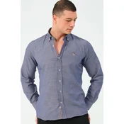 G674 DEWBERRY MENS SHIRT-DENIM BLUE-3