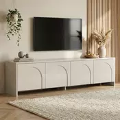 Kremno bela TV omarica 180x45x32 cm Aurelia – Kalune Design