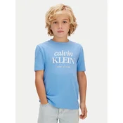 Calvin Klein Jeans Majica LVCKSJA07B Svetlo modra Regular Fit