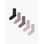 Penti Nogavice PENTI Soft Hearts 5er-Pack Socken svetlo siva