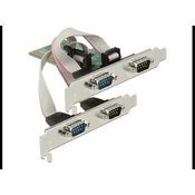 Delock 89557 PCI Express Karte 4x Seriell