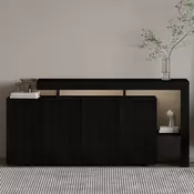 HANAH HOME Komoda Beliz Wood Black
