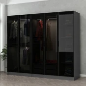 Hanah home Ormar Kale 225x210x52cm Crni