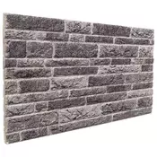 vidaXL Stenske plošče 10 pcs Antracit 100 x 50 cm EPS pena