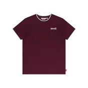 LONSDALE Majica Quin mornarska / bordo / bela