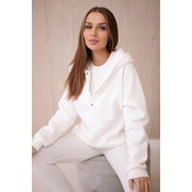 3-in-1 sweatshirt, top and leggings set ecru