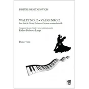 SHOSTAKOVICH:WALTZ NO.2 FROM SUITE FOR VARIETY ORCHESTRA FOR PIANO 4 HANDS