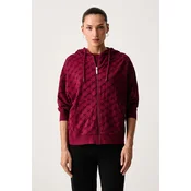HUGO loungewear pulover ženski z bombažem FLOKKY_JACKET