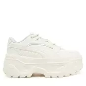 PUMA Karmen X-TRA Sneakers Women, Shoes, Frosted Ivory/Frosted Ivory/Gold, 40.5