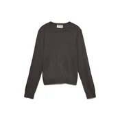 VERO MODA Pulover AWCara temno rjava