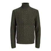JACK & JONES Pulover JJJAMES temno zelena