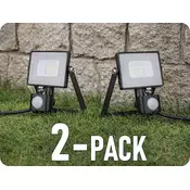 V-TAC 10W LED reflektor s senzorjem, čip SAMSUNG/2-PACK! Farba svetla: Topla bela