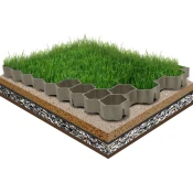 vidaXL Rešetke za travo 16 kosov zelene 60x40x3 cm iz plastike