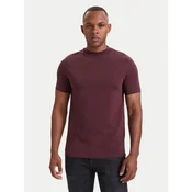 KARL LAGERFELD Majica 755040 564235 Bordo rdeča Regular Fit