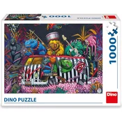 Dino Puzzle Pošasti na potovanju 1000 kosov