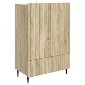 Vidaxl Strani šal Sonoma hrast 66 x 34,5 x 97 cm Inženirski les
