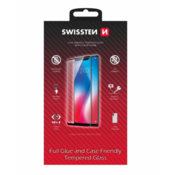 SWISSTEN Case Friendly zaščitno steklo za Apple iPhone 15 Pro Max, črno (54501842)