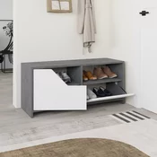 Hanah home Cipelarnik Sivo-Beli