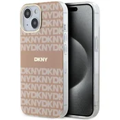 DKNY Etui DKNY IML Mono & Stripe MagSafe za iPhone 15/14/13 - roza