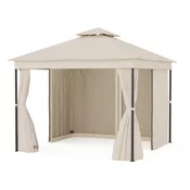 Blumfeldt Gazebo Mondo Dual 3x3 z dvojno streho in mrežo proti žuželkam