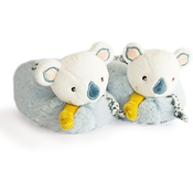 Doudou Komplet prvih Yoca koala čevljev z ropotuljico 0-6 mes