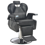 vidaXL Brijacka stolica od umjetne kože crna 72 x 68 x 98 cm