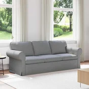 Sofa Svijetlo siva 215 x 82 x 80 cm tkanina