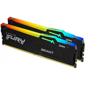 Kingston FURY Beast EXPO/DDR5/32GB/6000MHz/CL30/2x16GB/RGB/črna