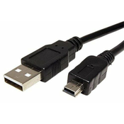 Goobay Kabel USB A(M) - miniUSB 5pin B(M), 1,5 m (Nikon UC-E4, UC-E5, Olympus CB-USB4, Fuji FZ05365-100)
