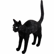 Namizna svetilka JOBBY THE CAT, 52 cm, LED, črna, Seletti