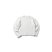 Kleidermafia Pulover Oversize Torn Sweater - White bela