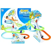 slomart LEAN TOYS Interaktivni pingvini na premičnih stopnicah