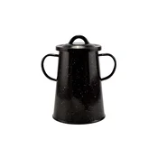 Lonec za maslo z emajlirano površino 2L 12cm črn 54248