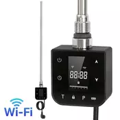 Wifi grelnik za sušilnik brisač z digitalnim termostatom 800W črn