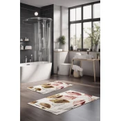 Lessentiel Maison Set prostirki za kupatilo CT-5061, 2 Komada, Šarena
