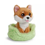 Nici Green: Plišasti kuža Shiba Inu v košarici -