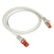 Patch kabel F/UTP kat 5e PVC 0,25 m siv ALANTEC