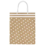 VREČICE UKRASNE 30X40X12CM BELE PIKICE REX-SAUL SADOCH SDE41-053D