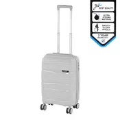 Kabinski kovček TraveLux Voyager s trdo prevleko 55x40x20 cm siv