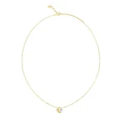 Guess Pozlačena ogrlica z luno Aurora JUBN06232JWYGT/U
