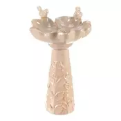 Autronic Napajalnik/krmilnik Bird feeder - ceramic, flower with birds, standing, cream (KEX6004 CRM-L)