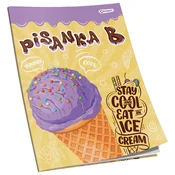 Obrazec šolski pisanka B za 1. razred Soft+ Connect Girl