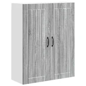 Vidaxl Omarica na steni LUCCA Siva Sonoma 80 x 31 x 100 cm